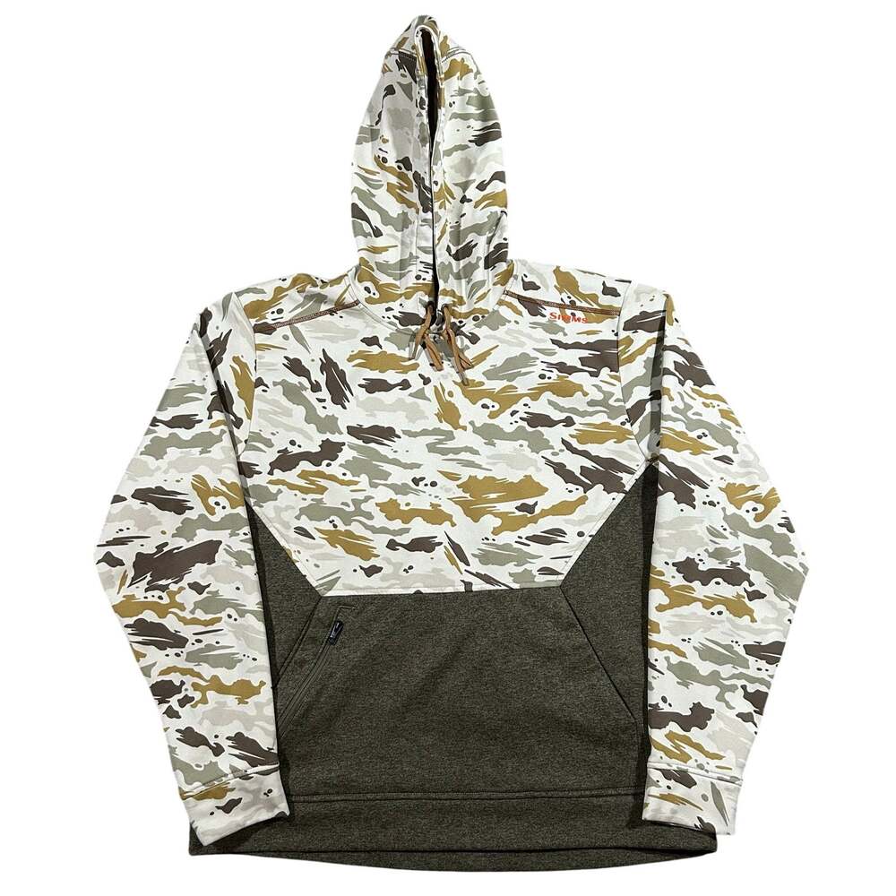 Simms Fishing CX Hoody Men’s XL Camo Hoodie Sweatshirt Performance Pullover